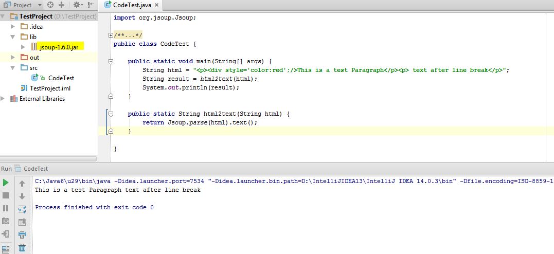 Html remove. Библиотека html. Html String это. Java и html. Jsoup java.
